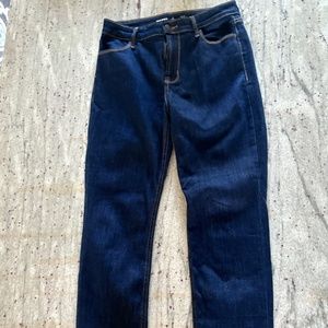 Old Navy Womens High-Rose Straight Jeans, Dark Wash S6 Short